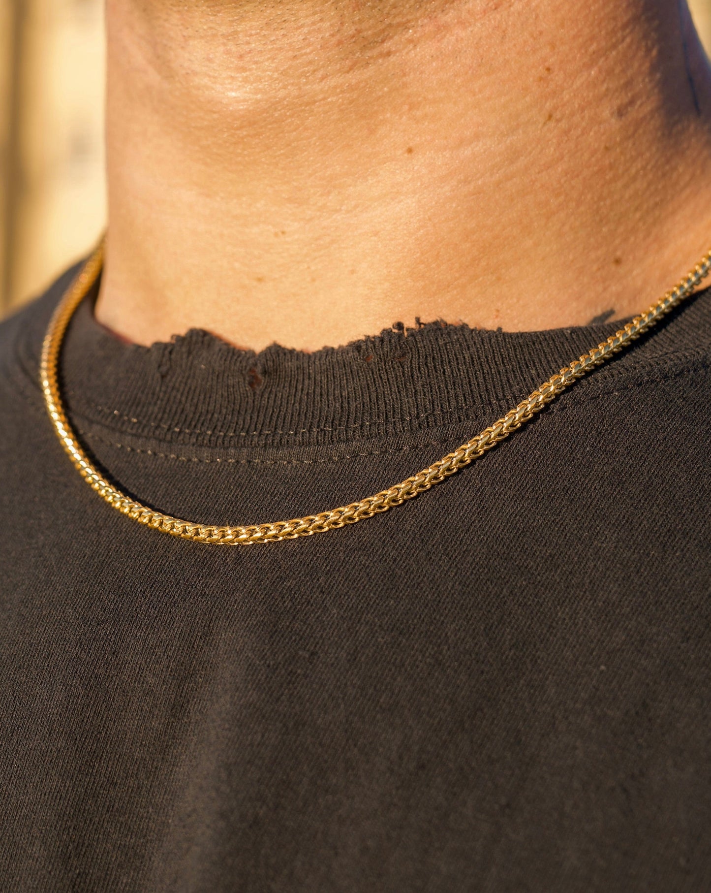 3mm Franco Chain - Gold