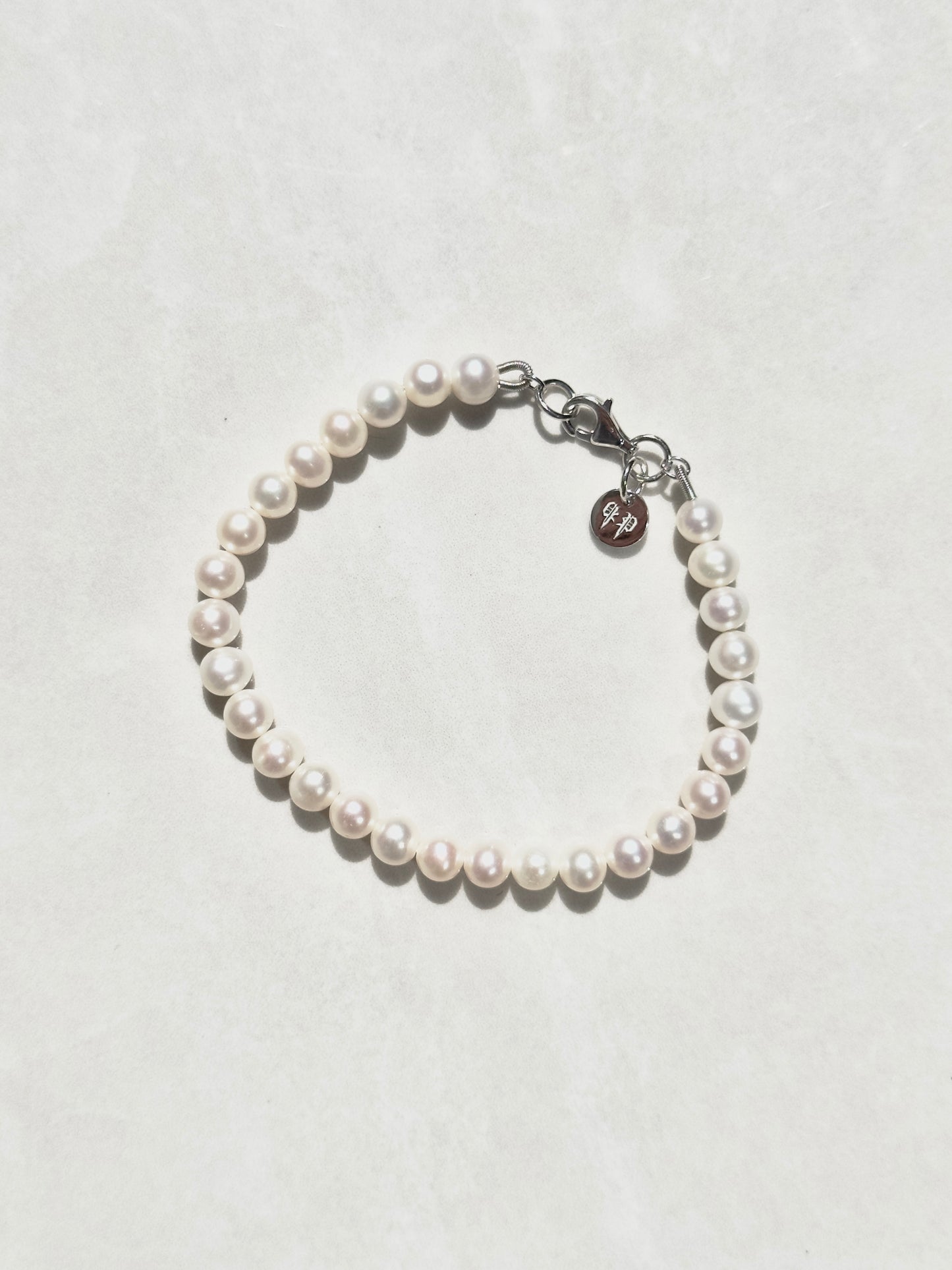 Statement Half Rose Gold Chain Half Natural Pearl Bracelet - Mesmerize