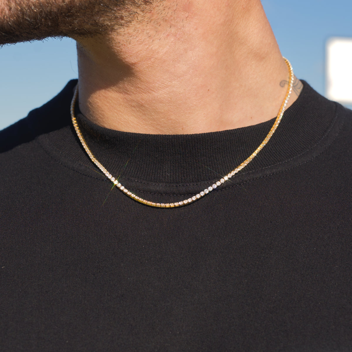 18 Inches -30 Inches Gorgeous Mens Gold Tennis Chain Icy Diamonds Hip Hop  Choker Chain Necklace Bling Jewelry (1 Piece) | Wish | Chain, Mens jewelry  necklace, Necklace